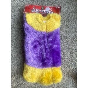 Fan Fever Team Christmas Tree Skirt 20” Yellow Purple New Holiday
